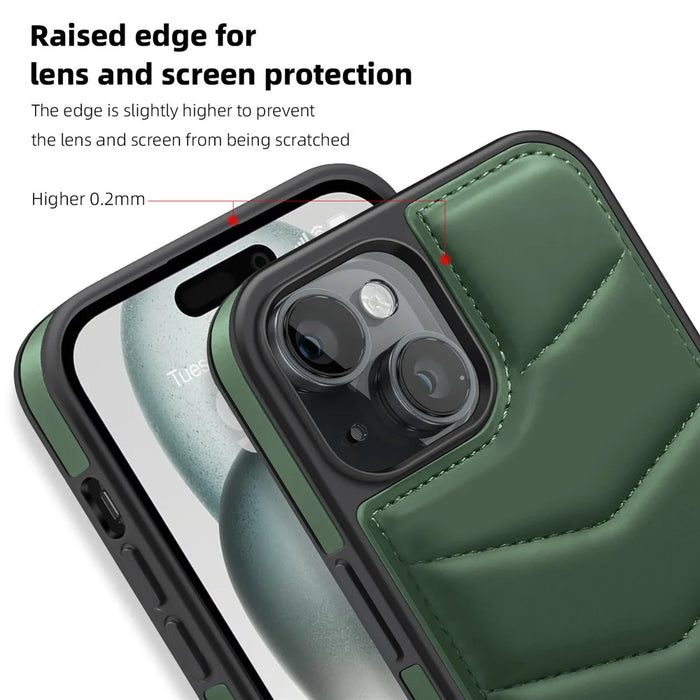 For iPhone 15 Plus Case Compatible with MagSafe RFID Blocking Card Slot Kickstand Phone Cover - Green - 7