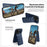For iPhone 15 Pro Case Compatible with MagSafe RFID Blocking Card Slot Leather Back Cover - Blue - 5