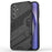 For Samsung Galaxy M35 5G Case PC+TPU Shockproof Phone Cover with Kickstand - Black - 1