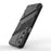 For Samsung Galaxy M35 5G Case PC+TPU Shockproof Phone Cover with Kickstand - Black - 3