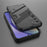 For Samsung Galaxy M35 5G Case PC+TPU Shockproof Phone Cover with Kickstand - Black - 6