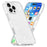 For iPhone 16 Pro Case PC Back TPU+TPE Frame Glitter Clear Sparkly Phone Cover - 1