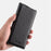 MELKCO For Samsung Galaxy S24+ Vertical Flip Case Genuine Cow Leather Protective Phone Cover - Black - 2