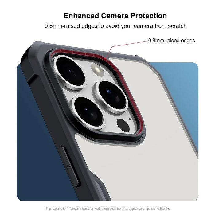 XUNDD For iPhone 16 Pro Max Case Dropproof TPU + Acrylic Clear Back Phone Cover - 5