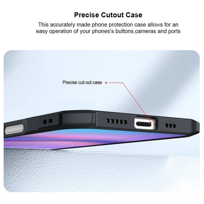 XUNDD For iPhone 16 Pro Max Case Dropproof TPU + Acrylic Clear Back Phone Cover - 6