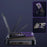 For iPhone 15 Pro Max Bumper Case Kickstand S-Shaped Frameless Aluminium Alloy Phone Cover - Purple - 3