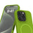 For iPhone 16 Pro Magnetic Case with Microfiber Lining PC+Liquid Silicone Phone Cover - Coffee - 3