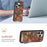 For iPhone 16 Pro Max Case with Card Holder Flowers Design Leather Phone Cover Kickstand - Spring  /  Green - 5