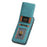 DENIOR D18 For iPhone 15 Pro Case Ring Kickstand Leather+PC+TPU Phone Cover Card Holder - Blue - 4