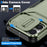 For iPhone 16 Case TPU+PC Phone Protector with Slide Lens Cover - Green - 3