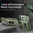 For iPhone 16 Pro Case Kickstand TPU+PC Phone Cover with Slide Lens Shield - Green - 2