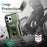 For iPhone 16 Pro Case Kickstand TPU+PC Phone Cover with Slide Lens Shield - Green - 7