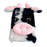 For iPhone 16 Case Fluffy Cows Ear Soft TPU Slim Phone Cover - Black - 2