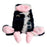 For iPhone 16 Case Fluffy Cows Ear Soft TPU Slim Phone Cover - Black - 4
