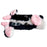 For iPhone 16 Case Fluffy Cows Ear Soft TPU Slim Phone Cover - Black - 5