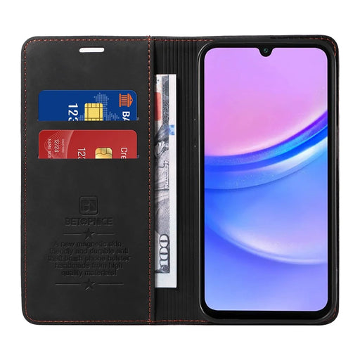 BETOPNICE 003 For Samsung Galaxy A18 5G / A18 4G / A17 5G / A17 4G / A26 5G / A16 5G / A16 4G Stand Case Anti-Scratch Leather Wallet Phone Cover - Black - 2