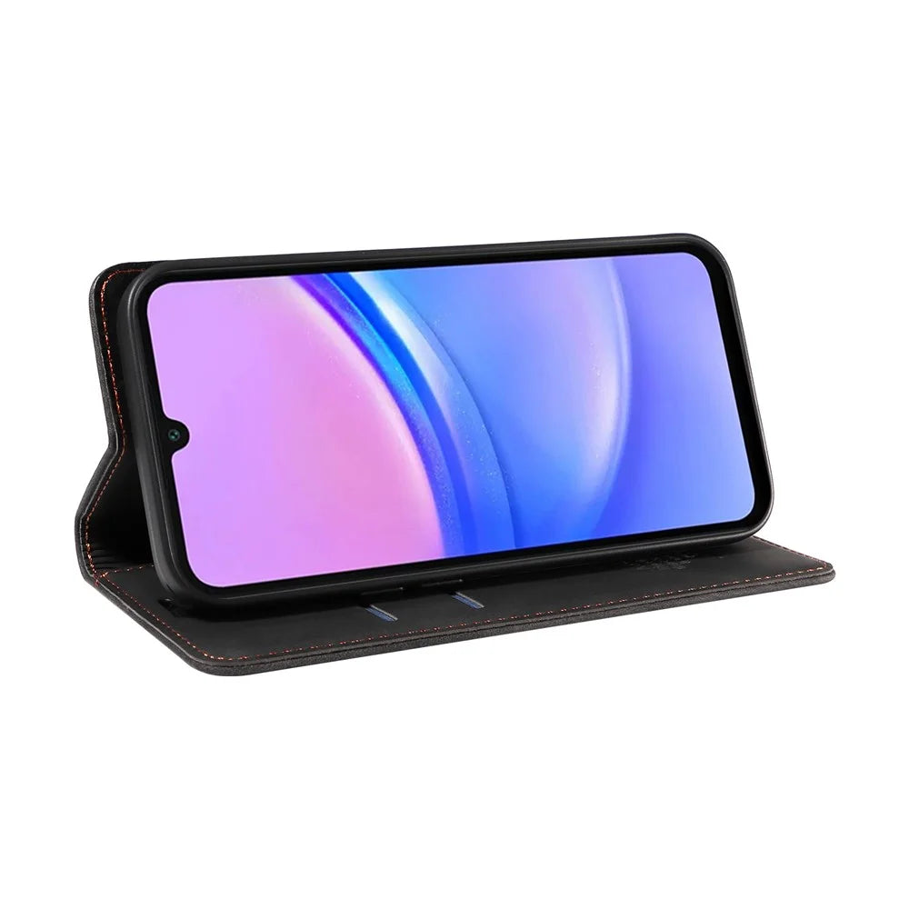 BETOPNICE 003 For Samsung Galaxy A18 5G / A18 4G / A17 5G / A17 4G / A26 5G / A16 5G / A16 4G Stand Case Anti-Scratch Leather Wallet Phone Cover - Black - 3