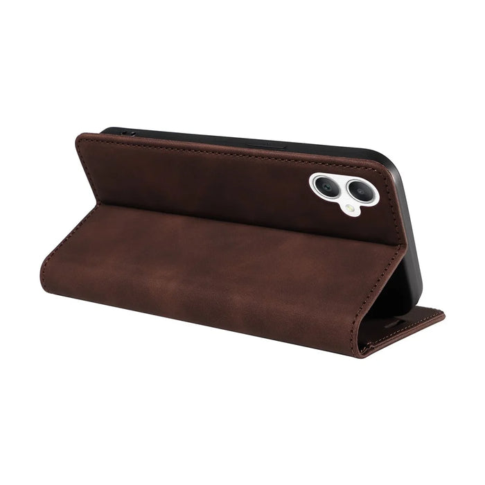 BETOPNICE 003 For Samsung Galaxy A06 4G Wallet Case Leather Phone Cover with Stand - Brown - 4