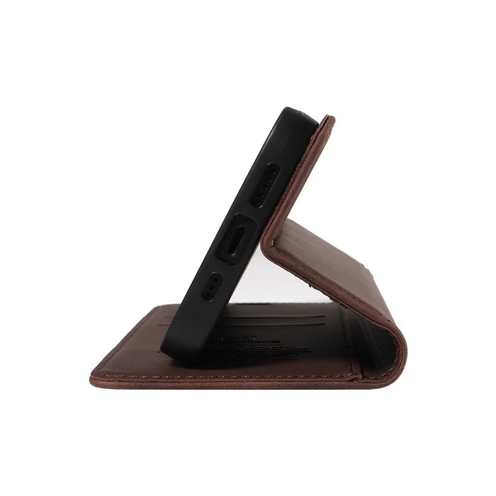 BETOPNICE 003 For Samsung Galaxy A06 4G Wallet Case Leather Phone Cover with Stand - Brown - 5