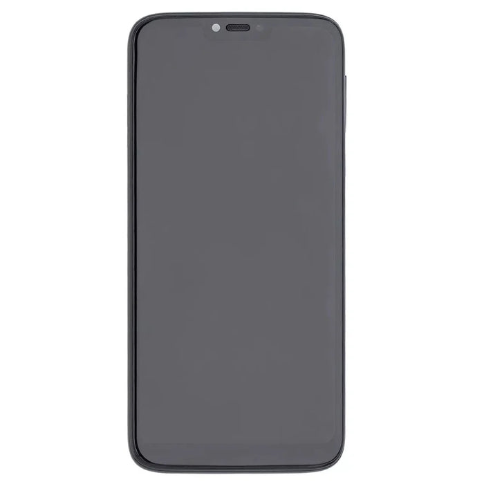 For Motorola Moto G7 Power XT1955 Grade C LCD Screen and Digitizer Assembly + Frame Replacement Part (Without Logo) - Black - 2