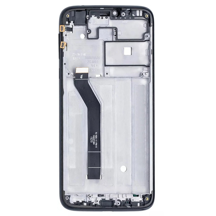 For Motorola Moto G7 Power XT1955 Grade C LCD Screen and Digitizer Assembly + Frame Replacement Part (Without Logo) - Black - 3
