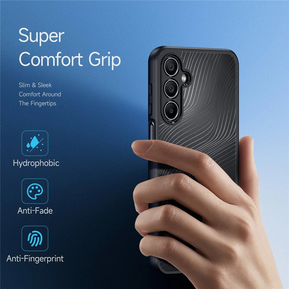 DUX DUCIS Aimo Series For Samsung Galaxy A16 5G / A16 4G Case TPU+PC Matte Phone Cover (REACH Certification) - Black - 4