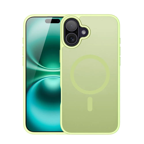 DUX DUCIS Yind Series For iPhone 16 Plus Case Compatible with MagSafe PC+TPU Matte Phone Cover - Green - 1