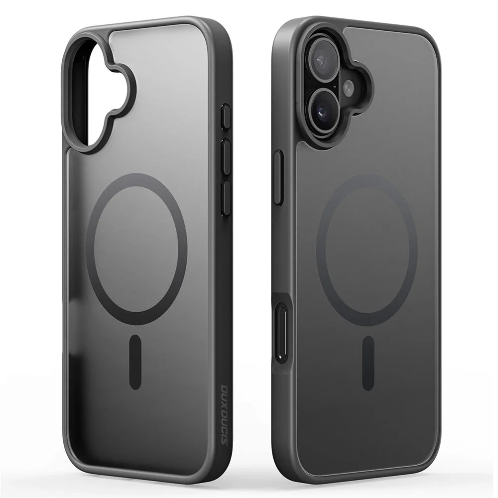 DUX DUCIS Yind Series For iPhone 16 Matte Case Compatible with MagSafe PC+TPU Phone Cover - Black - 2