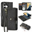 DUX DUCIS Lawa Series for iPhone 16 Plus Case Compatible with MagSafe Detachable Cowhide Leather Wallet Cover - Black - 1