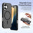 DUX DUCIS Lawa Series for iPhone 16 Plus Case Compatible with MagSafe Detachable Cowhide Leather Wallet Cover - Black - 5