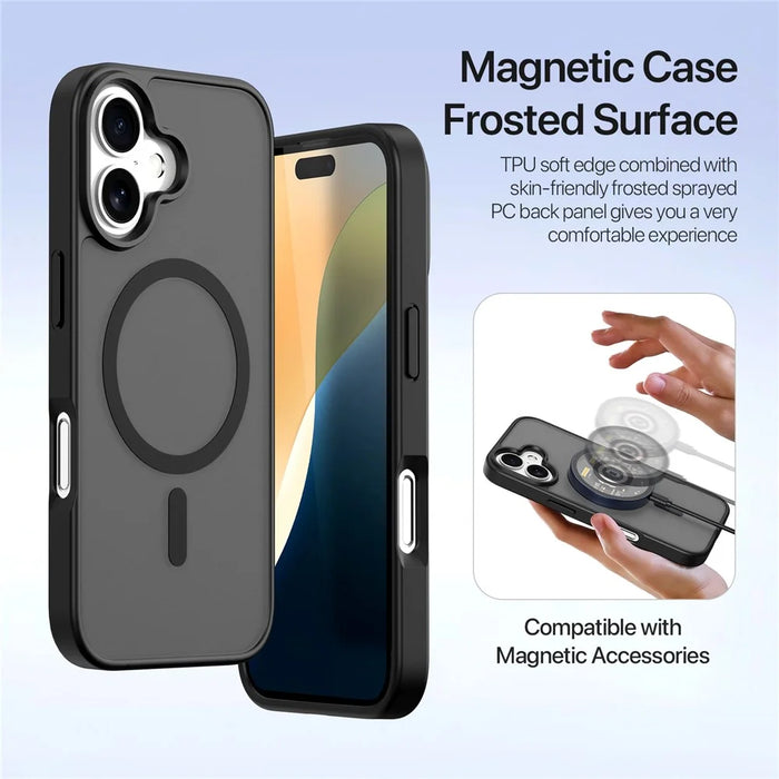 DUX DUCIS Lawa Series for iPhone 16 Plus Case Compatible with MagSafe Detachable Cowhide Leather Wallet Cover - Black - 5