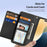 DUX DUCIS Lawa Series for iPhone 16 Plus Case Compatible with MagSafe Detachable Cowhide Leather Wallet Cover - Black - 6