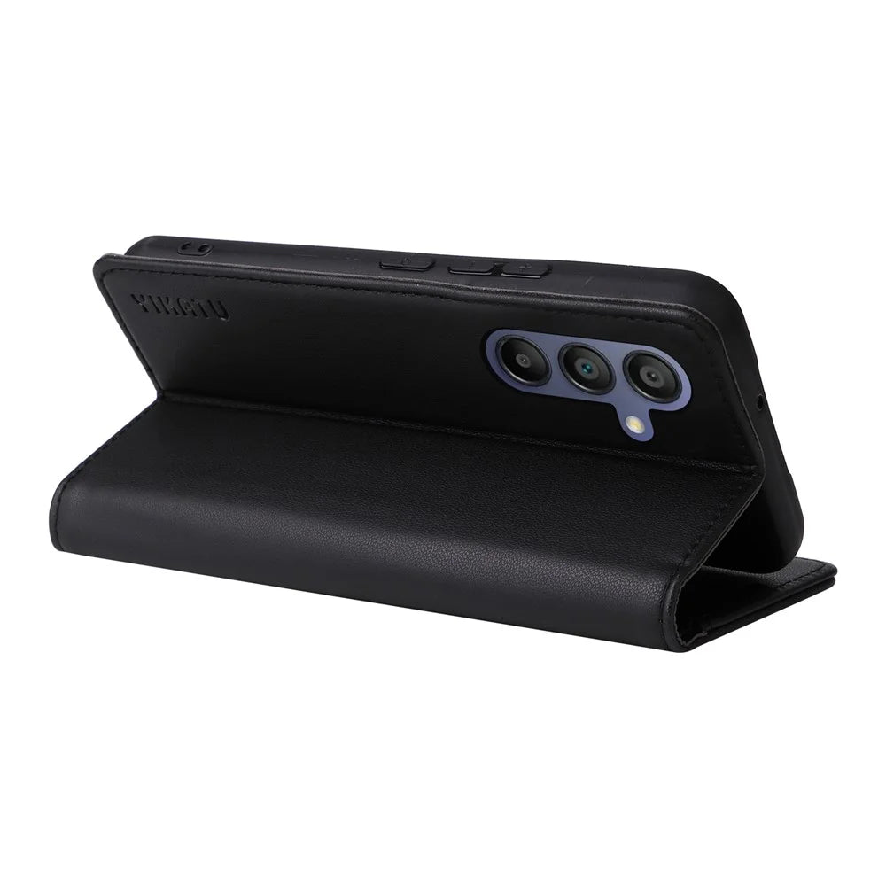 YIKATU YK-001 For Samsung Galaxy A18 5G / A17 5G / A17 4G / A26 5G / A16 5G / A16 4G Case Stand Leather Phone Cover Strong Magnetic Closure - Black - 3