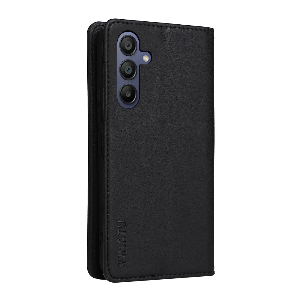 YIKATU YK-001 For Samsung Galaxy A18 5G / A17 5G / A17 4G / A26 5G / A16 5G / A16 4G Case Stand Leather Phone Cover Strong Magnetic Closure - Black - 7