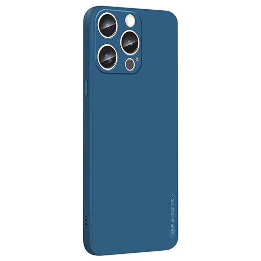 PINWUYO JK Touching Series For iPhone 16 Pro Max Case TPU Phone Cover Precise Lens Protection - Navy Blue - 1