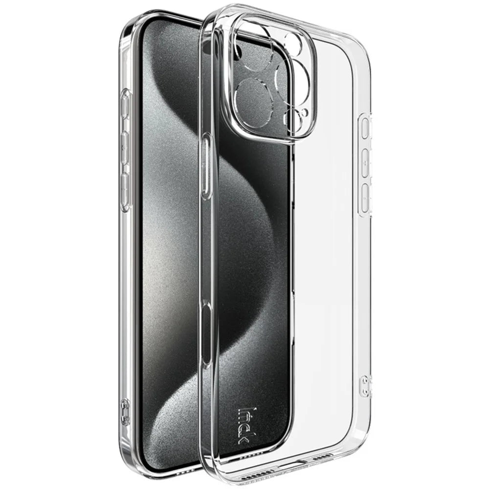 IMAK UX-5 Series for iPhone 16 Pro Max Clear Case Soft TPU Ultra Thin Phone Cover - 1