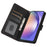 For Samsung Galaxy A16 5G / A16 4G Case PU Leather Phone Cover with Wallet Stand View - Black - 2