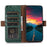 For Samsung Galaxy A16 5G / A16 4G Case Genuine Cow Phone Cover Ostrich Texture RFID Blocking Card Holder - Green - 2
