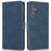 For Samsung Galaxy S24 FE Case PU Leather Phone Cover with Wallet Stand View - Blue - 1