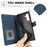 For Samsung Galaxy S24 FE Case PU Leather Phone Cover with Wallet Stand View - Blue - 6