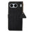 For OnePlus Nord 4 Case RFID Blocking Litchi Texture Genuine Cow Leather Phone Cover - Black - 7