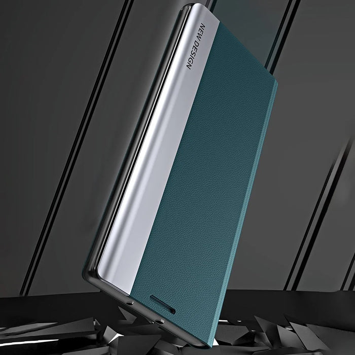 For iPhone 16 Plus Case Anti-Drop Leather Phone Cover with Stand - Green - 5