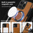 For iPhone 16 Pro Max Case with Ring Kickstand Compatible with MagSafe PU Leather Back Cover - Brown - 7