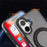 For iPhone 16 Case with Ring Kickstand Compatible with MagSafe PU Leather Back Cover - Grey - 6