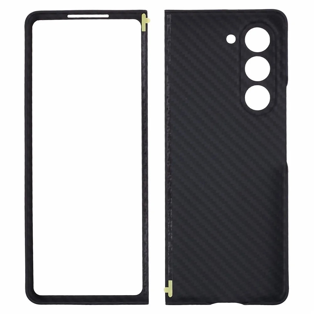 For Samsung Galaxy Z Fold6 5G Case 1500D Coarse Texture Aramid Fiber Phone Cover Precision Cut-Out - Black - 2