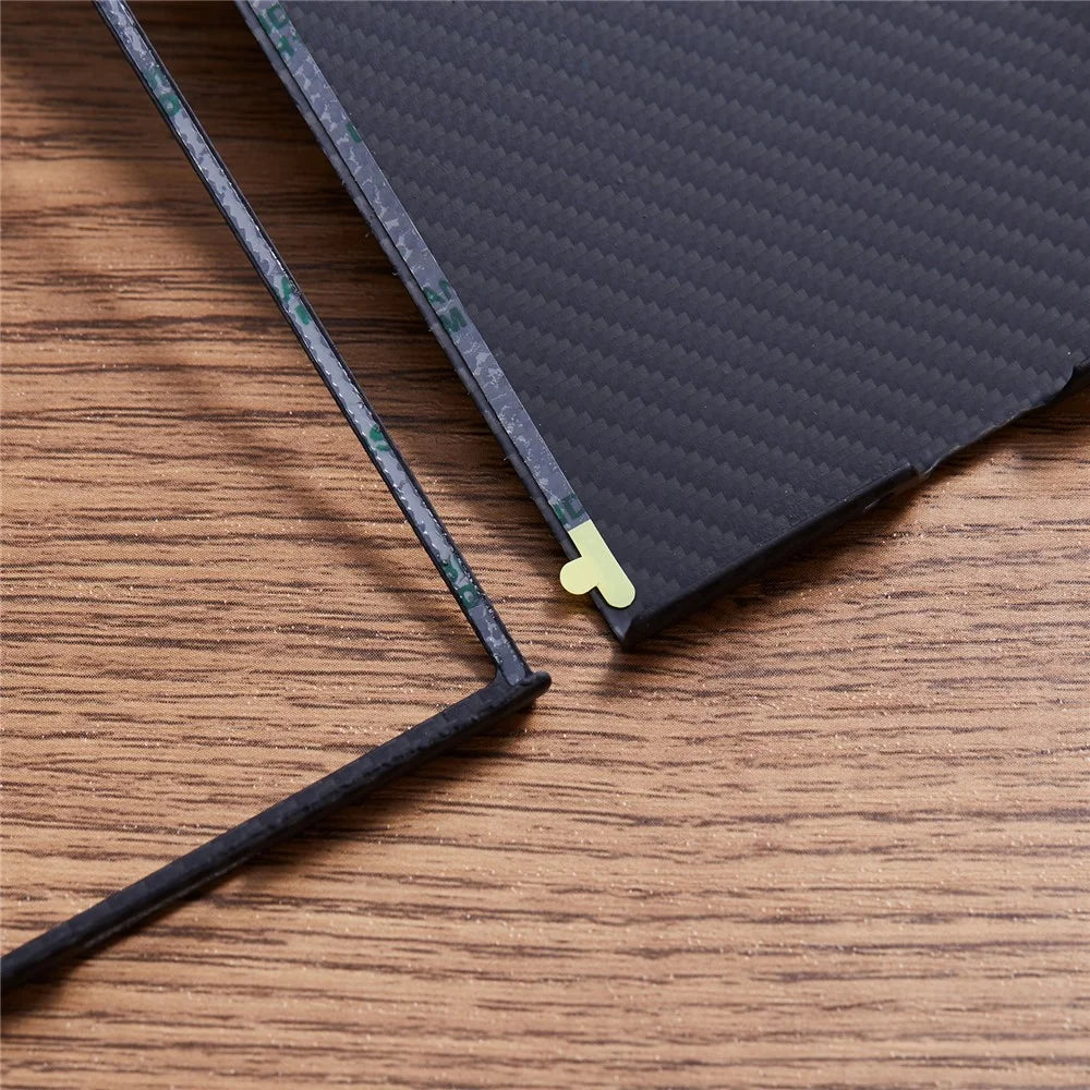 For Samsung Galaxy Z Fold6 5G Case 600D Fine Texture Aramid Fiber Phone Cover Precision Cut-Out - Black - 4
