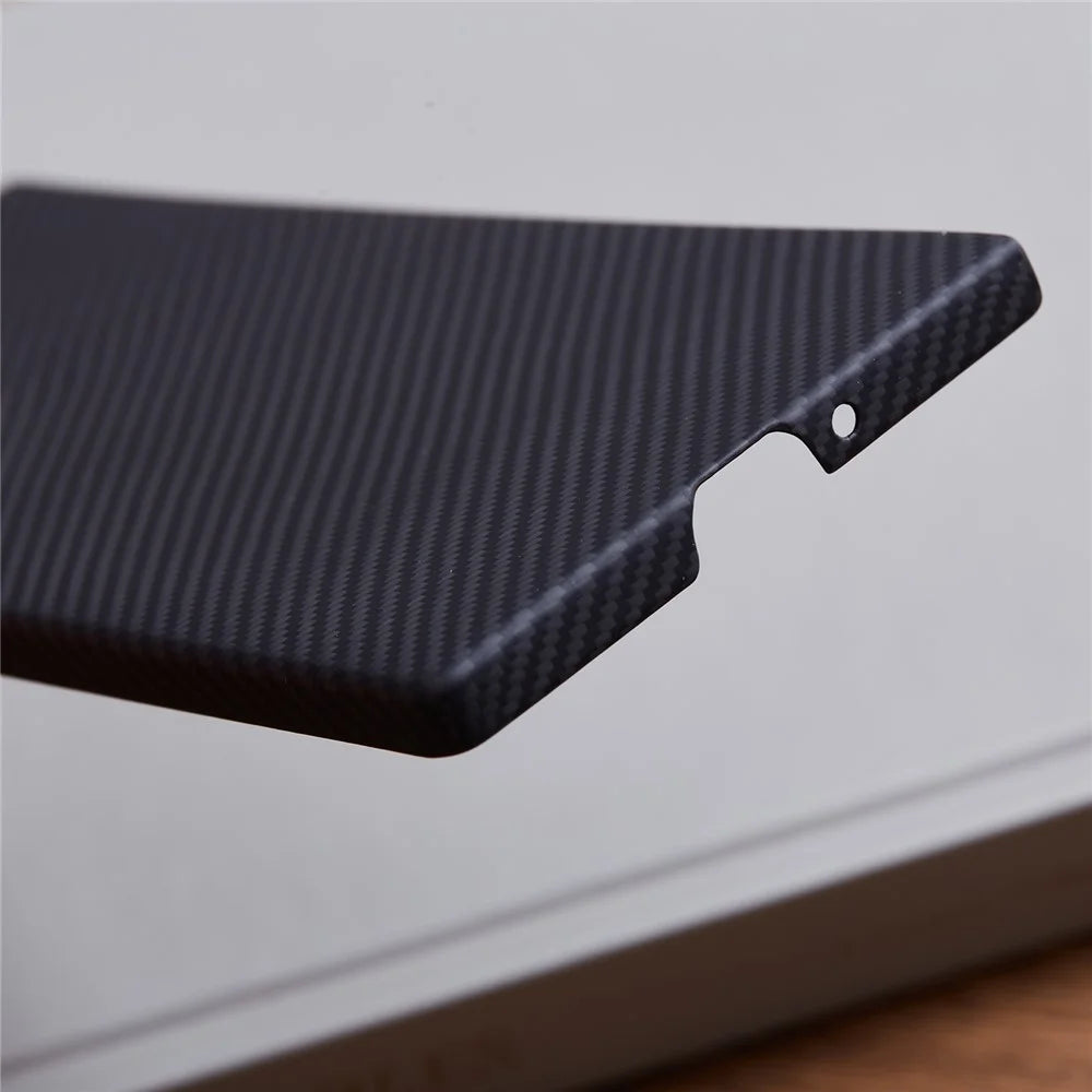 For Samsung Galaxy Z Fold5 5G Case 600D Fine Texture Aramid Fiber Phone Cover Precision Cut-Out - Black - 7