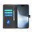 For iPhone 16 Plus Case Magnetic Clasp Four-Leaf Clover Leather Phone Cover - Black - 2