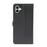 For iPhone 16 Plus Case Magnetic Clasp Four-Leaf Clover Leather Phone Cover - Black - 6