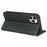 For iPhone 16 Pro Case Four-Leaf Clover Leather Flip Phone Cover Stand Wallet - Black - 4